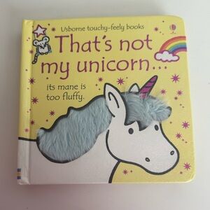 Born Unicorn Touchy-Feely Book - Yellow and Gray